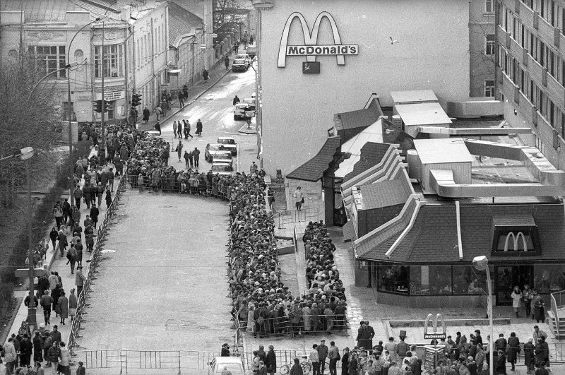 McDonald's queue